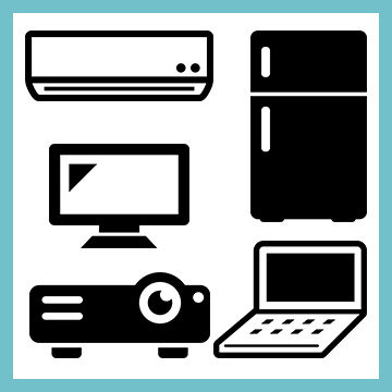 冷蔵庫/洗濯機/パソコン/エアコン/テレビ/DVDプレイヤー